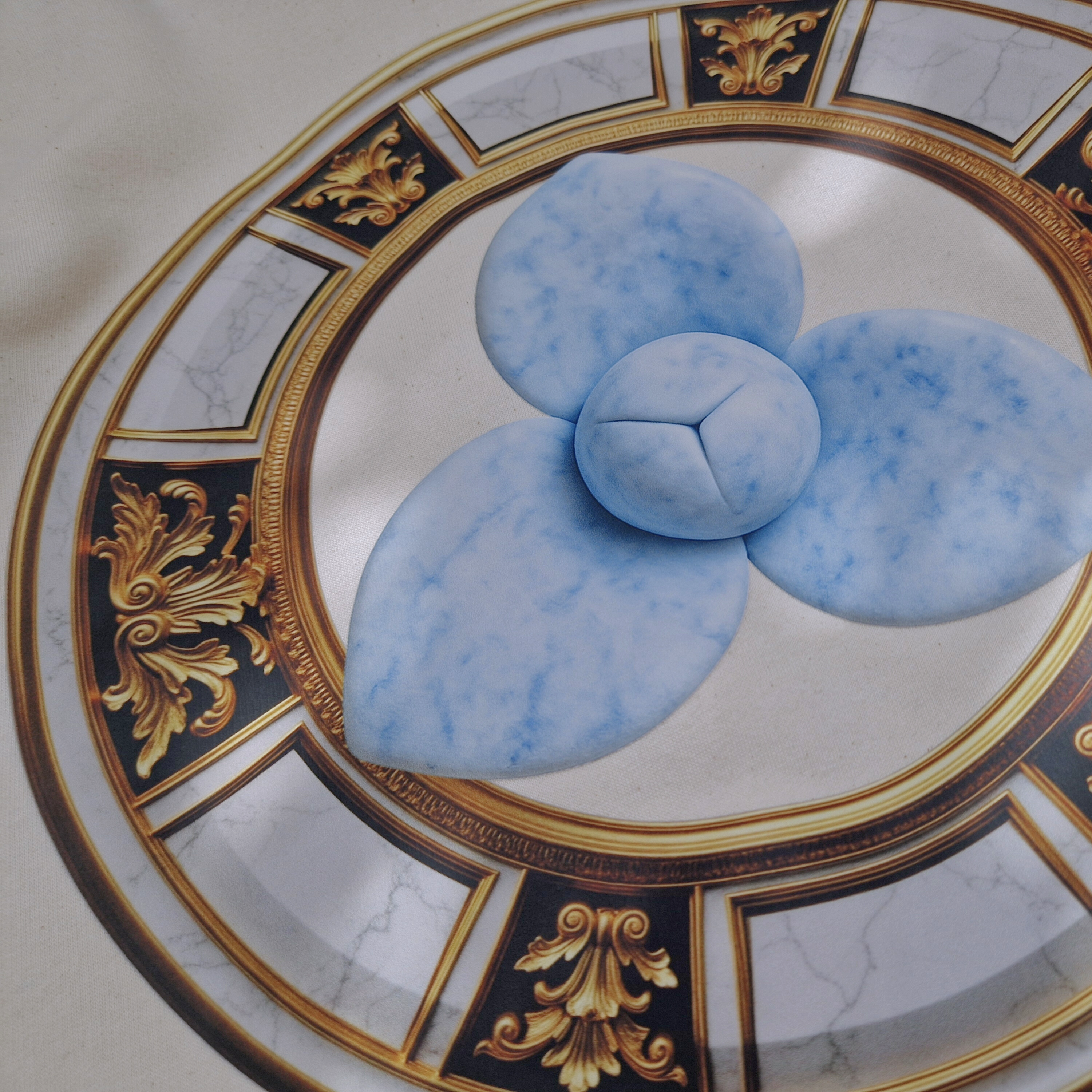 Unisex Crew Neckline Sweatshirt "Victorian And Pka Romduol" Casual Long Sleeve Sandtone Top