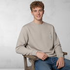 Men’s Casual Crew Neck Sweatshirt Top "The Greek God Of The Sun" In Sandstone Colour